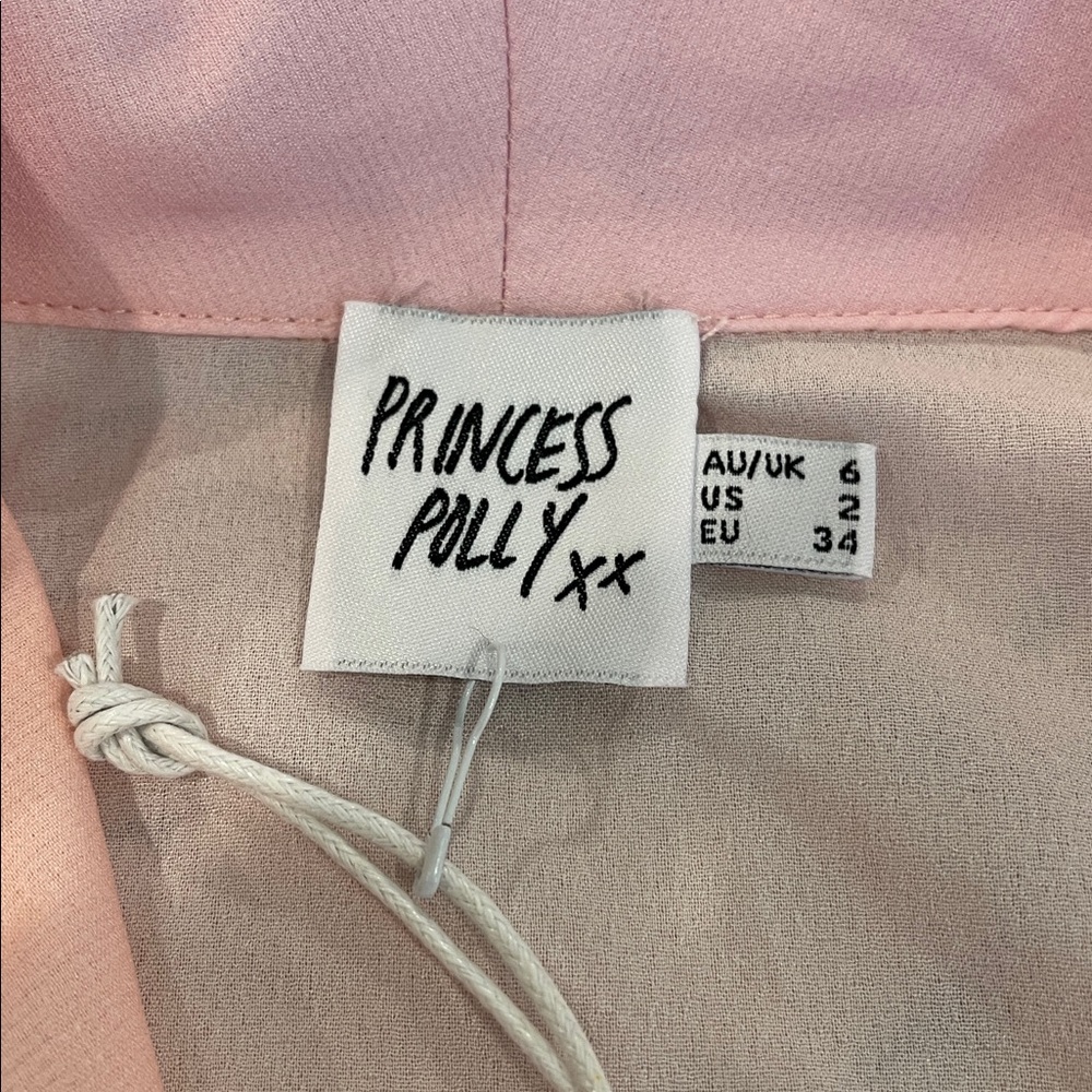 Princess Polly Juliana Pink Long Sleeve Bodysuit Size 2 - Picture 8 of 8